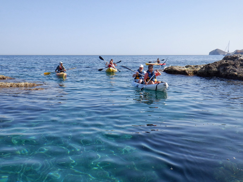 Kayaking in Cabo de Gata with Happy Kayak Cabo de Gata.